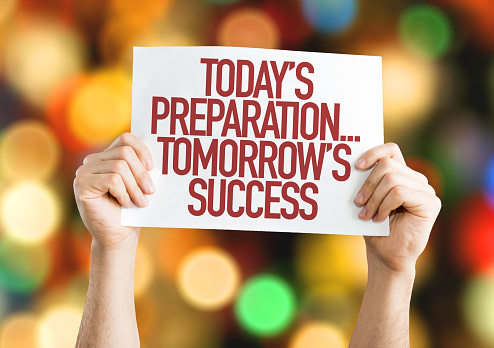 Today's Preparation...Tomorrow's Success placard